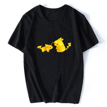 Load image into Gallery viewer, Surprised Pikachu Vaporwave Japanese Cotton Men Cool Anime Pokemon T-shirt Aesthetic Harajuku Streetwear Camisetas Hombre