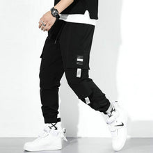 Load image into Gallery viewer, 2020 Spring Autumn Streetwear Cargo Pants Men Cotton Drawstring Many Pockets Hip Hop Joggers Trousers Black Male Casual Pants