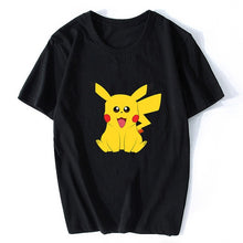 Load image into Gallery viewer, Surprised Pikachu Vaporwave Japanese Cotton Men Cool Anime Pokemon T-shirt  Aesthetic Harajuku Streetwear Camisetas Hombre
