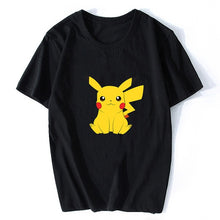 Load image into Gallery viewer, Surprised Pikachu Vaporwave Japanese Cotton Men Cool Anime Pokemon T-shirt  Aesthetic Harajuku Streetwear Camisetas Hombre
