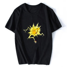 Load image into Gallery viewer, Surprised Pikachu Vaporwave Japanese Cotton Men Cool Anime Pokemon T-shirt  Aesthetic Harajuku Streetwear Camisetas Hombre
