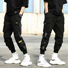 Load image into Gallery viewer, 2020 Autumn New Hip Hop Joggers Men Black Harem Pants Multi-pocket Ribbons Man Sweatpants Streetwear Casual Mens Pants XS-3XL
