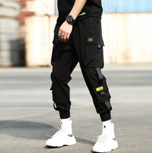 Load image into Gallery viewer, 2020 Autumn New Hip Hop Joggers Men Black Harem Pants Multi-pocket Ribbons Man Sweatpants Streetwear Casual Mens Pants XS-3XL
