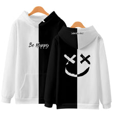 Load image into Gallery viewer, kpop hoody Smiley face hoodie Devil smile face shirt Black White off Hoodies Sweatshirts Men Women hip-hop Bboy fashion Hoodies
